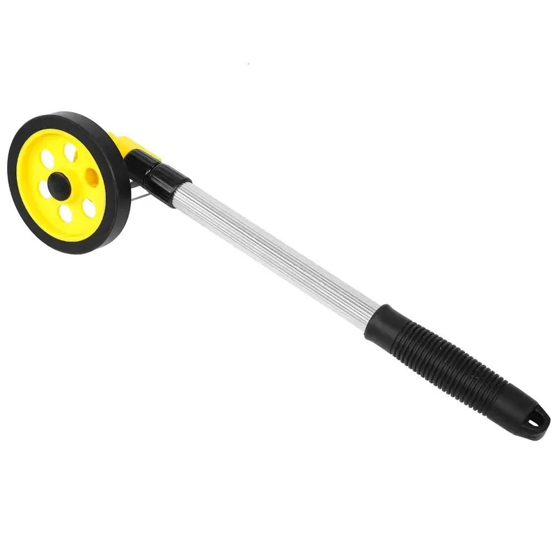 Heavy Duty Measuring Wheel With Smooth Tracking For Garden Layouts Features A Quick Push Button Reset For Instant Zeroing Saves Project Time Without Dial Hassle Durable Rubber Tread Rolls Over Grass Or Concrete While Giving You Hella Accurate Distance