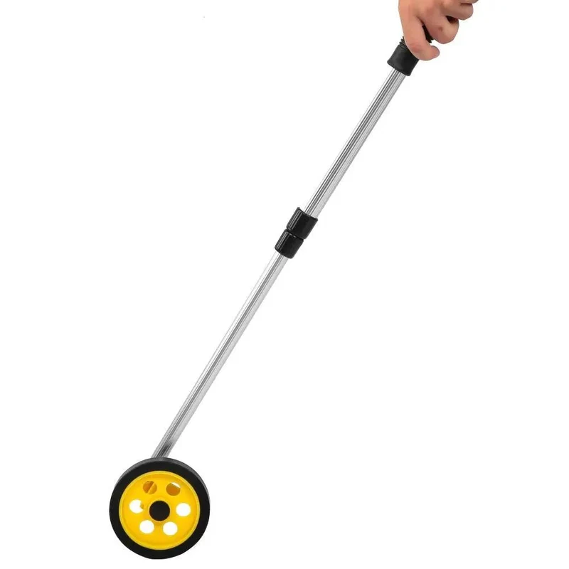 Heavy Duty Measuring Wheel With Smooth Tracking For Garden Layouts Features A Quick Push Button Reset For Instant Zeroing Saves Project Time Without Dial Hassle Durable Rubber Tread Rolls Over Grass Or Concrete While Giving You Hella Accurate Distance