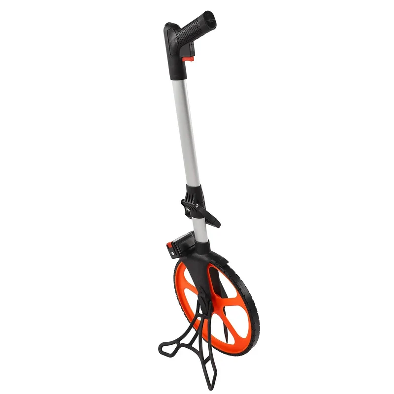 Heavy Duty Hand Measuring Wheel For Hit Spot On Distance Measurements And Yard Layouts With Rugged Aluminum Drum And Effortless Rolling Action For Daily Job Site Grind