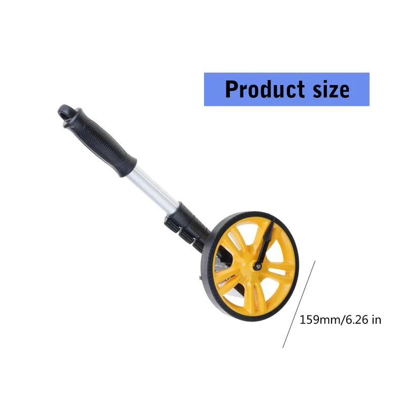 Portable Heavy Duty Digital Measuring Wheel With Bright Numeric Panel Rock Solid Build For Site Crews And Surveyors Slick Rolling Drum Tracks Yardage Fast With Zero Stress On Gravel Or Dirt Trails