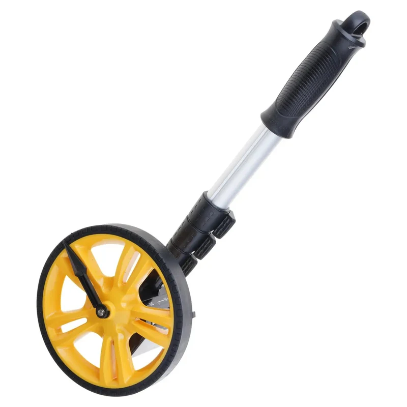 Portable Heavy Duty Digital Measuring Wheel With Bright Numeric Panel Rock Solid Build For Site Crews And Surveyors Slick Rolling Drum Tracks Yardage Fast With Zero Stress On Gravel Or Dirt Trails