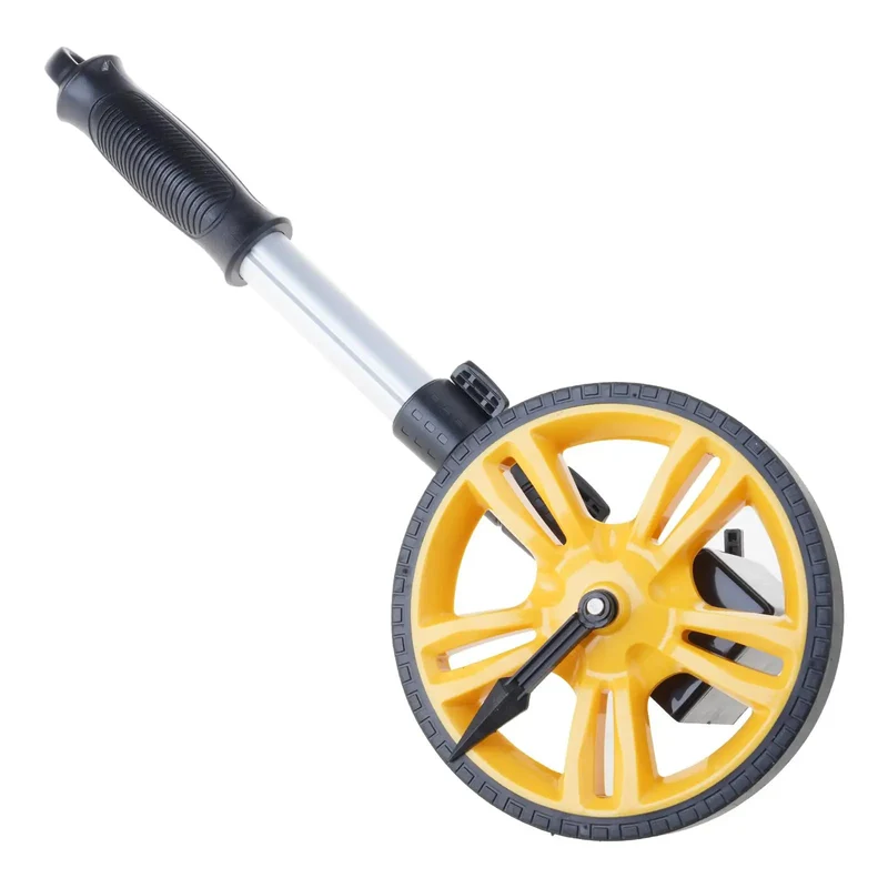 Portable Heavy Duty Digital Measuring Wheel With Bright Numeric Panel Rock Solid Build For Site Crews And Surveyors Slick Rolling Drum Tracks Yardage Fast With Zero Stress On Gravel Or Dirt Trails