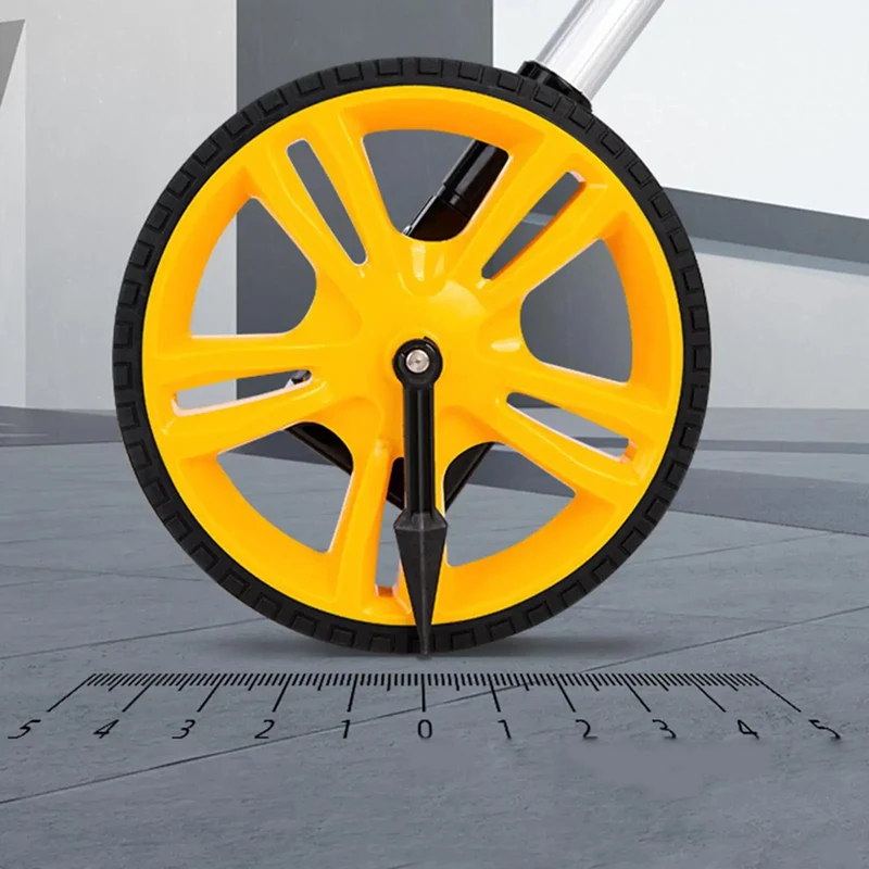 Portable Heavy Duty Digital Measuring Wheel With Bright Numeric Panel Rock Solid Build For Site Crews And Surveyors Slick Rolling Drum Tracks Yardage Fast With Zero Stress On Gravel Or Dirt Trails