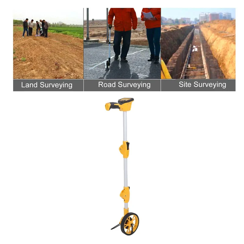 Rugged Digital Measuring Wheel With Backlit Multifunction Controls And Slick Distance Tracking For Surveyors Construction Crews And Landscaping Pros Stores Data Quick And Easy