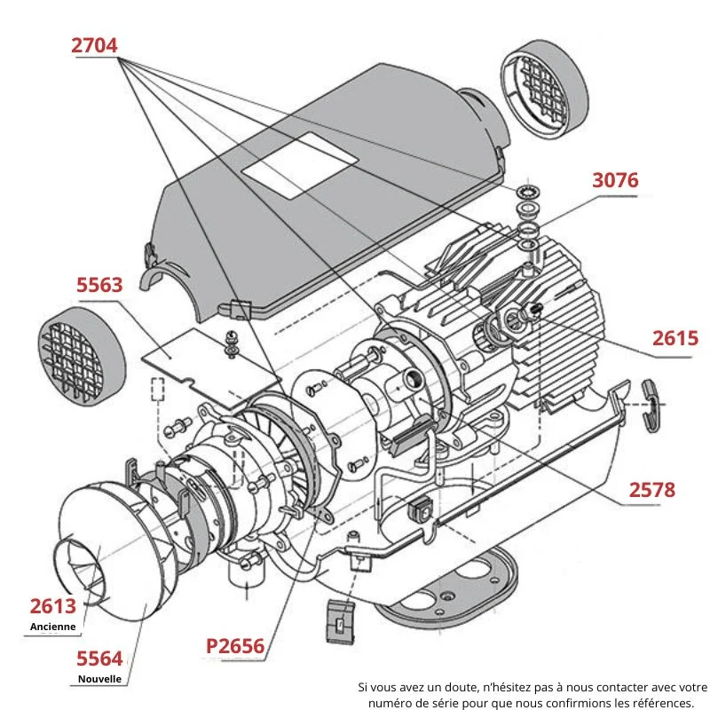 Kit chauffage Mercedes Sprinter L3H3 - L4H3 - montage extérieur