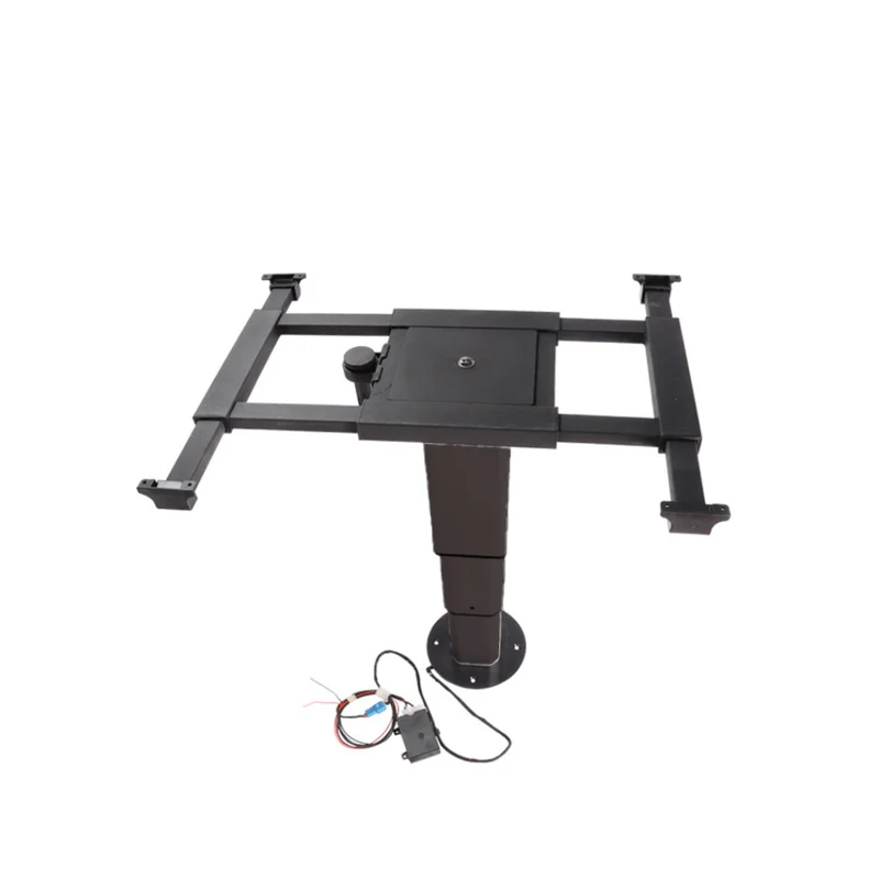 Pied de table télescopique (37-74cm) - Electrique 12V - Pour camping-car et van aménagé