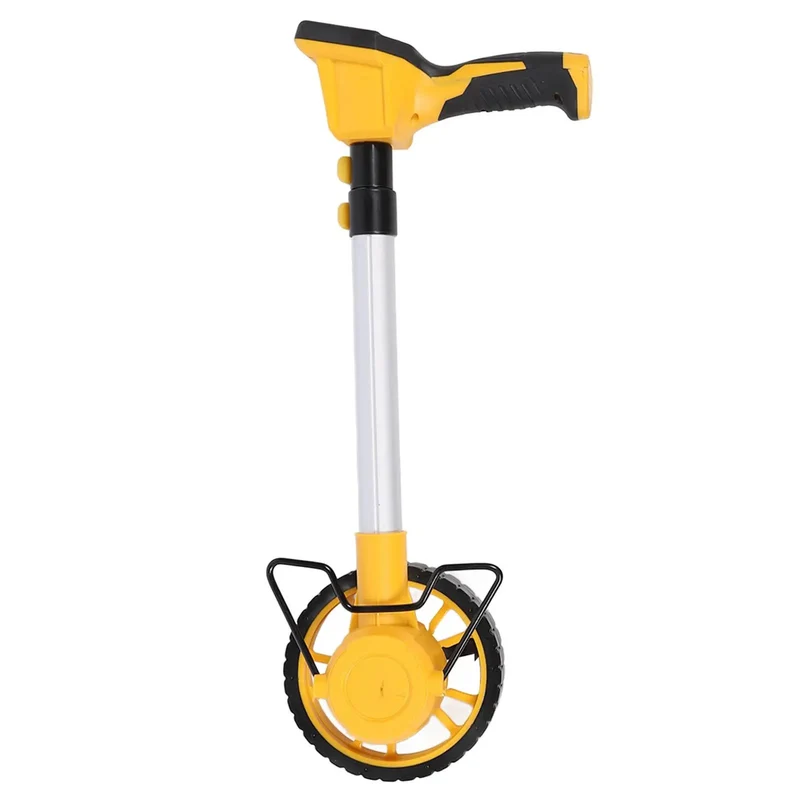 No Sweat Digital Measuring Wheel With Glowing Backlit LCD Screen For Construction Projects And Property Surveys Measures Up To 100K Feet Or M In Beast Mode Accuracy And Drop Dead Easy Setup