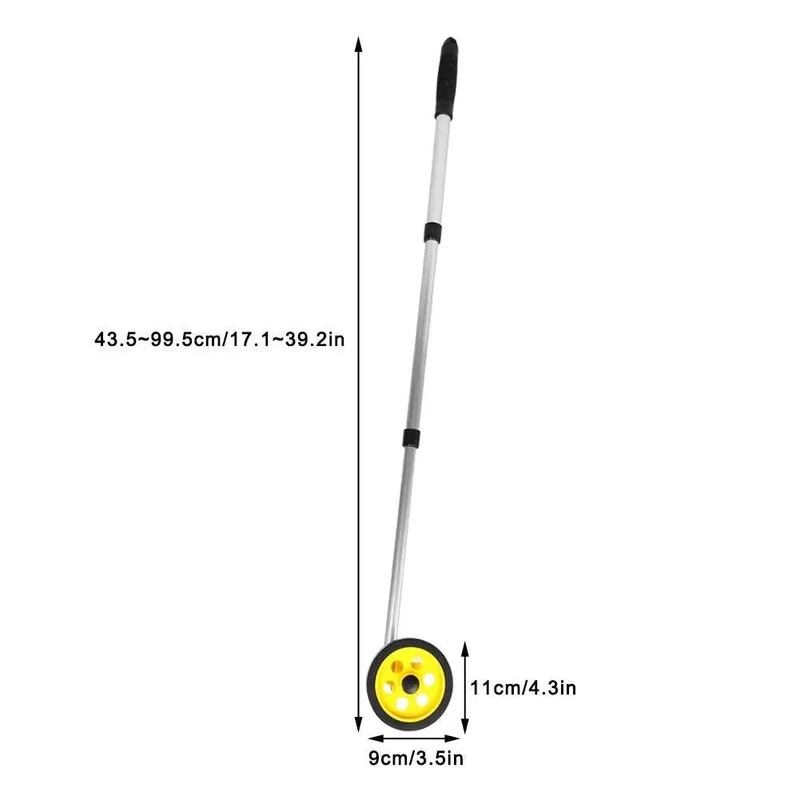 Precision Measuring Wheel With Adjustable Aluminum Handle And Ergonomic Thumb Grip For Sick Distance Accuracy While Tackling Indoor Or Outdoor Surveying Jobs No Sweat Whatsoever