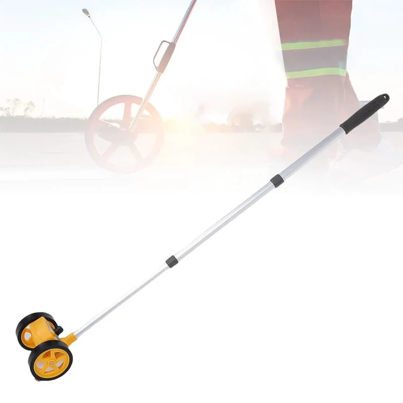 Badass Dual 4 Inch Rolling Measuring Wheel With Knockdown Accuracy Gears And A Huge Zero To 9999 Point 9 Meter Counter Rock Solid For Landscaping Crews And Serious Diy Renovations