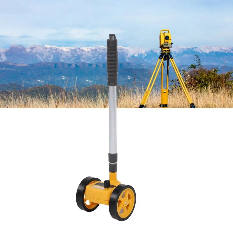 Badass Dual 4 Inch Rolling Measuring Wheel With Knockdown Accuracy Gears And A Huge Zero To 9999 Point 9 Meter Counter Rock Solid For Landscaping Crews And Serious Diy Renovations