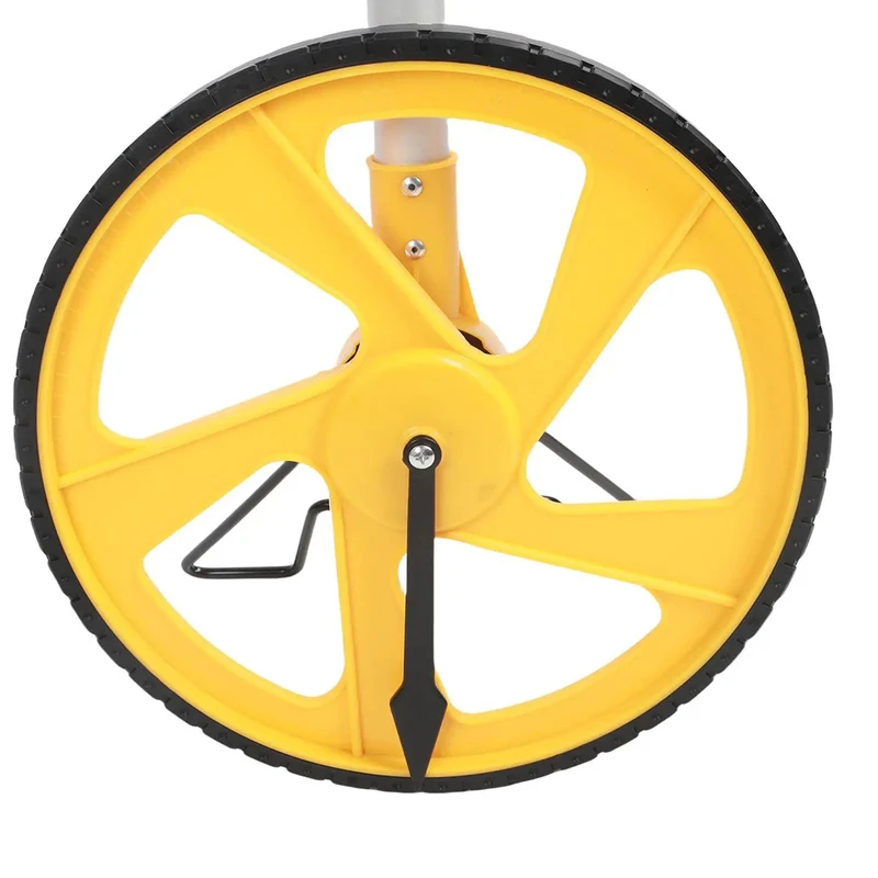 Kickass Rolling Measuring Wheel With Slick Telescopic Shaft And Rapid Foot To Meter Toggle For Landscape Pros Who Crave Dead Nuts Reliable Yard Coverage