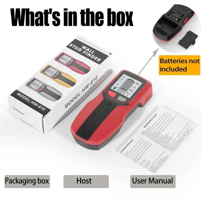 Super Slick Electronic Stud Finder Wall Scanner 5 In 1 Model With Clear Lcd Display Center And Edge Detection Locates Wood Metal Ac Cables And Pipes Fast No Sweat Home Upgrade Sweet Tool