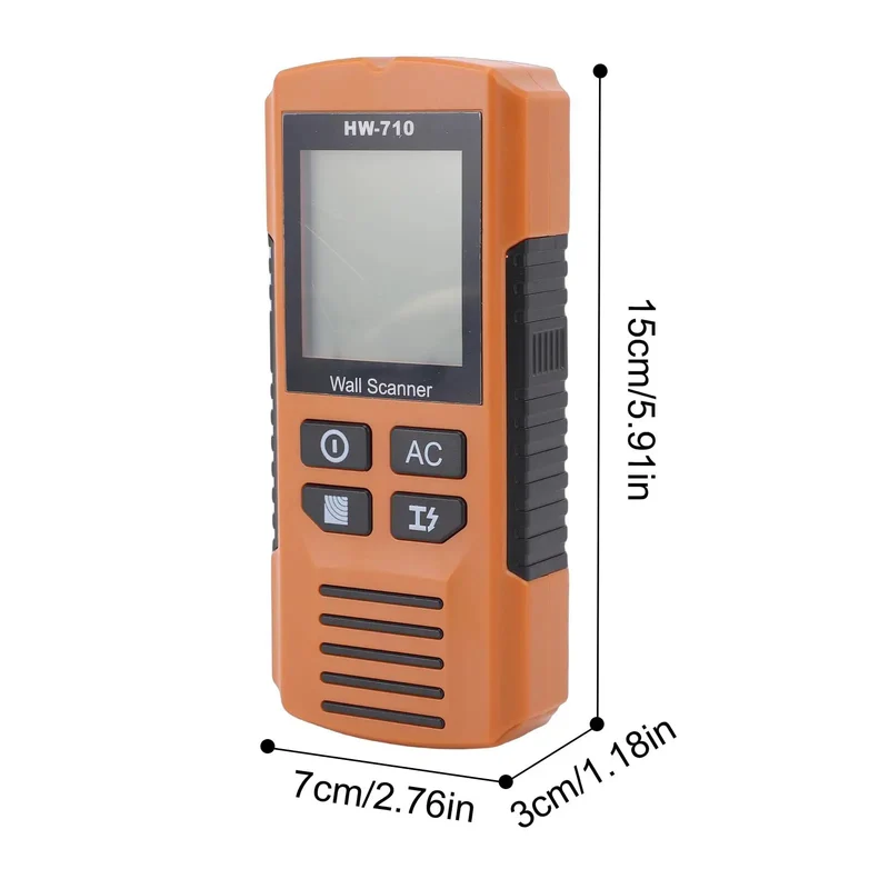 Pro Grade Wall Scanner And Stud Finder With Bright Lcd Display Five Precise Detection Modes For Wood Metal And Live Ac Wire Cable Tracing Helps You Nail Down Hidden Pipes Fast And Skip The Guesswork