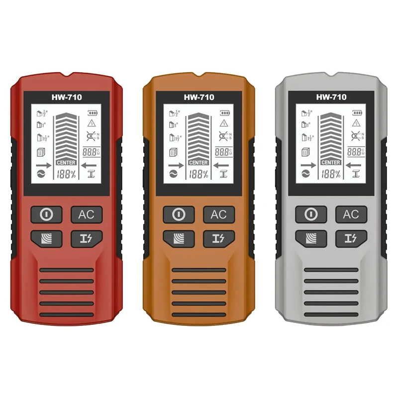 Yellow Heavy Duty Multifunction Wall Scanner And Stud Finder With Live Wire Alert For Home Repairs, Precisely Pinpoint Wood And Metal Studs Without The Hassle Easy To Use Tool That Gets Job Done Right.