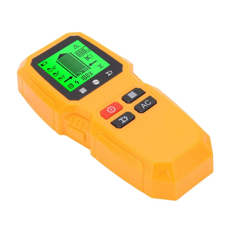 5 In 1 Stud Finder Wall Scanner Nail On Accuracy Professional Grade Easy Grip Design Wood And Metal Beam Detector Live Ac Wire Locator Drywall Scanning Tool No Sweat Tv Setup Companion