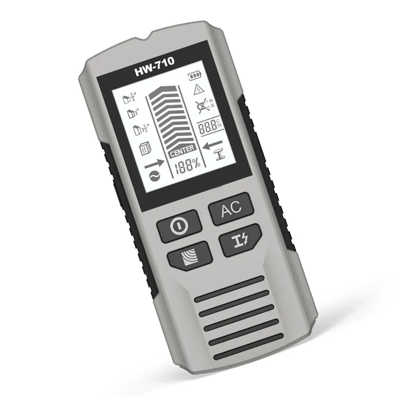 Pro Grade Wall Scanner With Live Voltage Beep And Multi Step Depth Scan For Tracking Down Floor Joists Hidden Pipes And Hot Wires Behind Drywall To Nail The Perfect Drill Spot