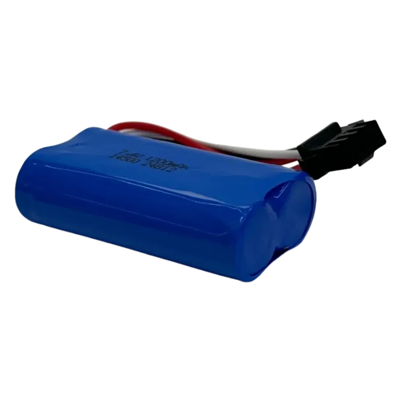 Accumulateur rechargeable 7,4V 1200mAh 2x14500 AA avec connecteur SM-4P