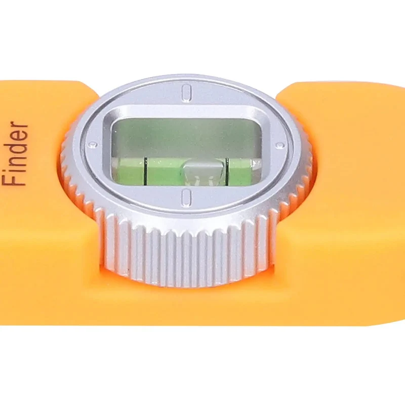 Sharp And Slick Magnetic Stud Finder With Reliable Bubble Level And Compact Profile For Fast Wall Detection And Go To Job Site Hustle Gear Bright Orange