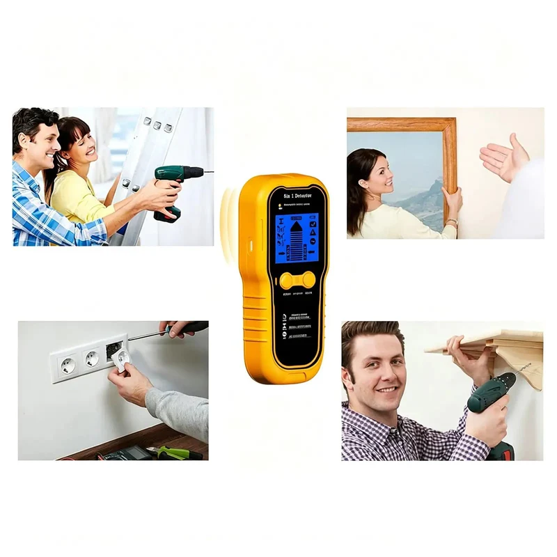 Straight Shooting Wall Scanner And Stud Finder With Clean Lcd Screen Detects Active Wiring Timber Framing And Steel Hardware Easy Grip Design Makes Home Improvement Tasks A Breeze For Weekend Warriors