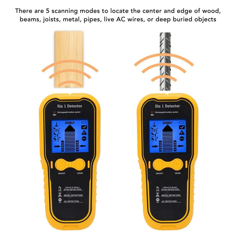 Straight Shooting Wall Scanner And Stud Finder With Clean Lcd Screen Detects Active Wiring Timber Framing And Steel Hardware Easy Grip Design Makes Home Improvement Tasks A Breeze For Weekend Warriors