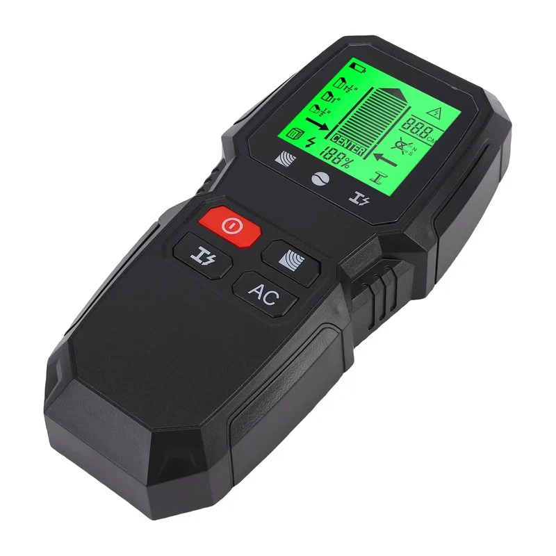 5 In 1 Wall Scanner And Multi Functional Stud Finder With Bright Lcd Readout For Smoothly Catching Wood Ac Wiring Metal Cables Joists Inside Drywall Delivers Hassle Free Depth Mapping And Zero Guesswork Drilling Accuracy For Quick Installations