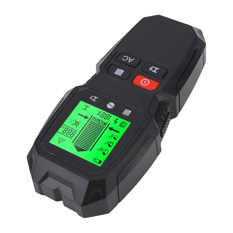 5 In 1 Wall Scanner And Multi Functional Stud Finder With Bright Lcd Readout For Smoothly Catching Wood Ac Wiring Metal Cables Joists Inside Drywall Delivers Hassle Free Depth Mapping And Zero Guesswork Drilling Accuracy For Quick Installations