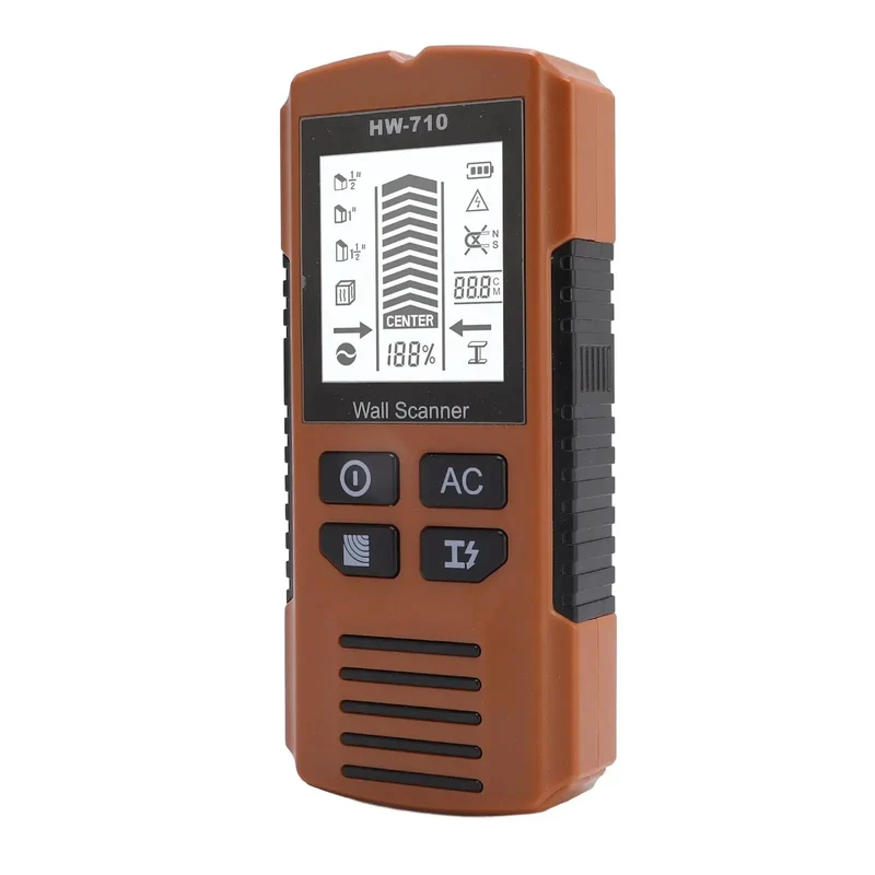No Sweat Stud Finder Wall Scanner With Lcd Backlit Screen For Wood And Metal Stud Detection Plus Ac Wire Locator And Three Depth Settings Delivers Dead Accurate Drywall Scanning Results Every Time