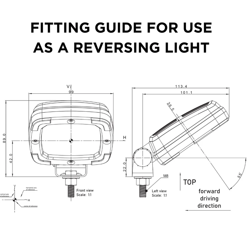 Lampe de travail LED Fristom / 1400 lumens / Slimline