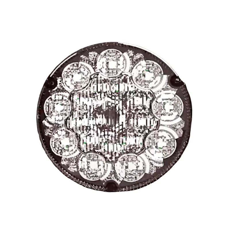 Feux arrière ronds SIM 3188 avec lentille foncée / 90 mm
