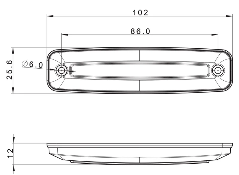 Feux de gabarit à LED Fristom FT-079 Slimline