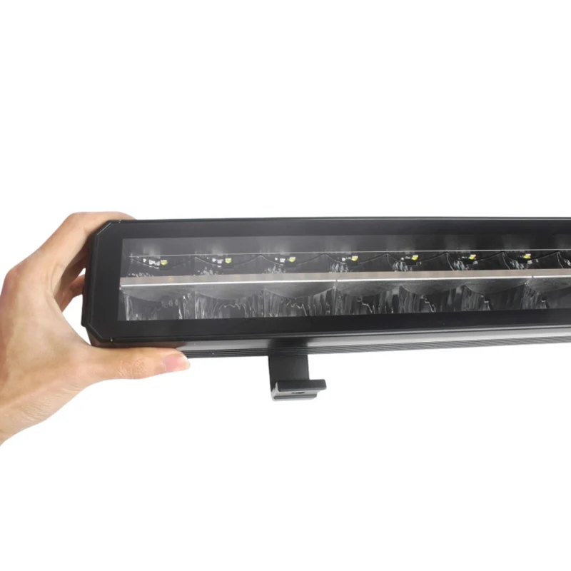 Barre lumineuse à DEL de 32 pouces avec double bande DRL ambre et blanche