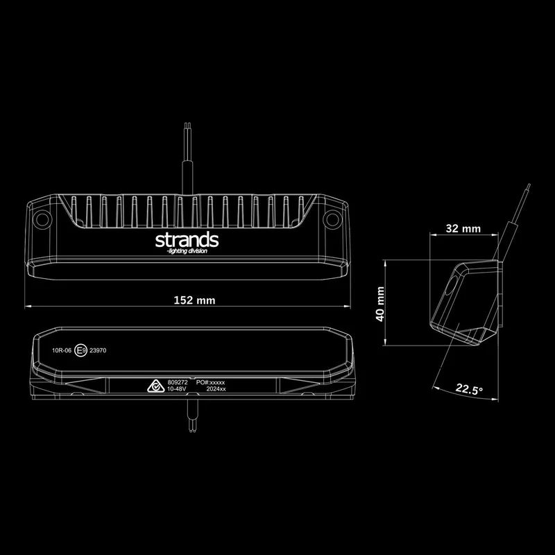 Lumière de scène Strands Firefly 30 W / 2000 XNUMX lumens