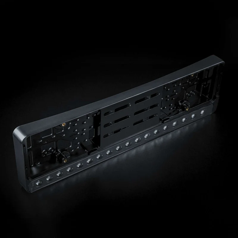 Barre lumineuse LED noire pour plaque d'immatriculation Strands Nuuk E-Line / Lentille foncée