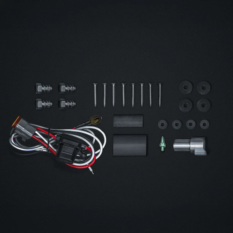 Barre lumineuse LED noire pour plaque d'immatriculation Strands Nuuk E-Line / Lentille foncée