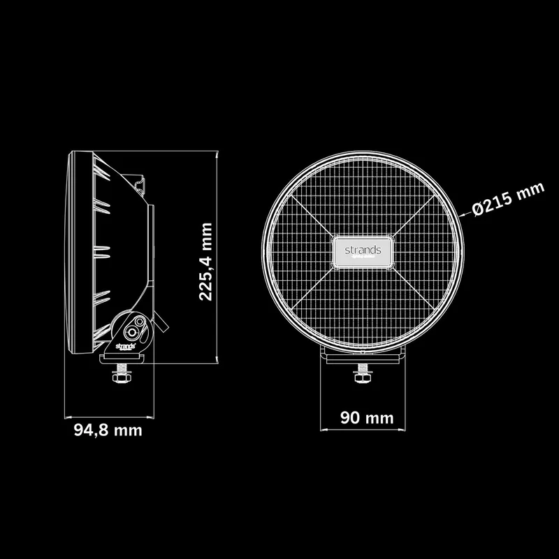 Feu de route à LED Strands IZE OG / 9"