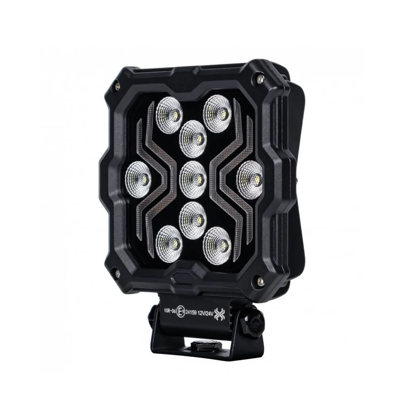 Lampe de travail à LED Dark Spider avec feu de position ambré