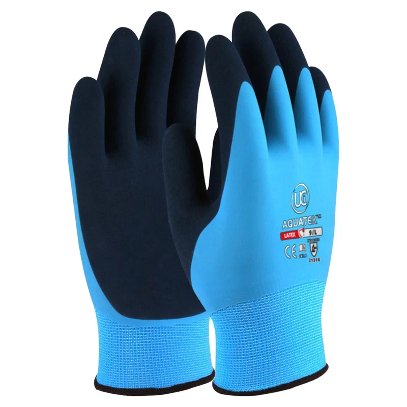 Gants de travail en latex à double revêtement / 5 paires