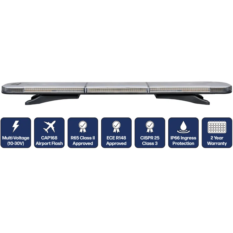 Barre lumineuse de toit LAP avec fonctions stop, feu arrière et clignotants