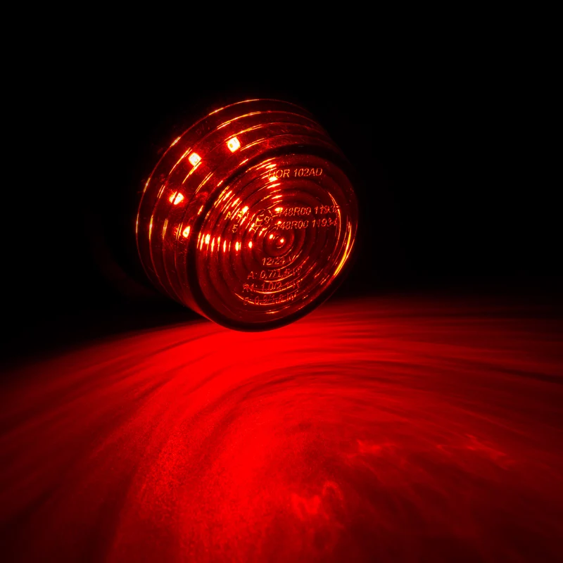 Feux de gabarit danois à lentille foncée, inserts LED, câble de 5 m