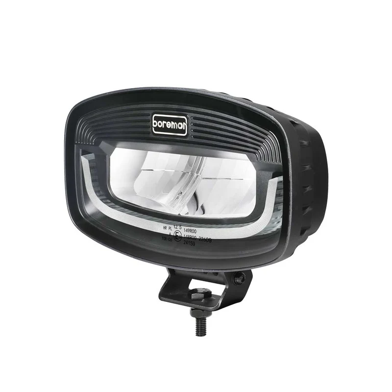 Phare de conduite Boreman Phantom Dark LED Jumbo avec feu de position ambre/blanc