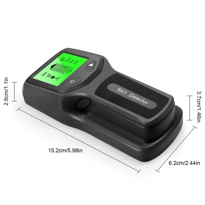 Digital Wall Scanner Stud Finder Detects Live Wires Ac Lines Metal Pipes Joists Studs Drywall Smart Pin Scan Boosts Tv Mounting Cabinet Installs Diy Fixes For Pros Hunting Sick Results And Zero Grind Badass Gear For Man Cave Missions On Point Black