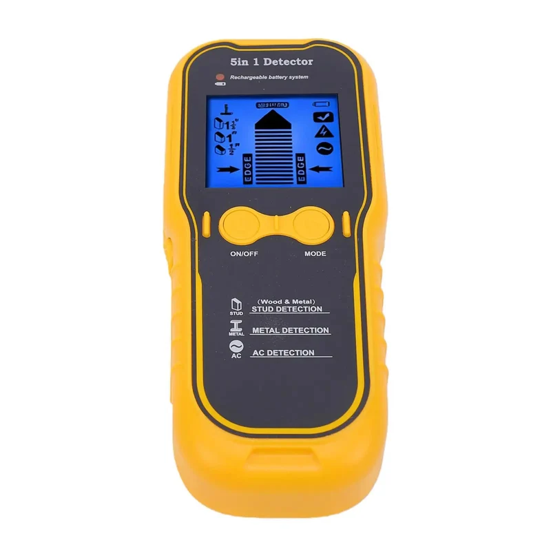 5 In 1 Wall Detector Stud Finder With Deep Target Scan And Metal Detection Plus Live Wire Ac Cable Warning Featuring Ultra High Sensitivity Sensor For Nailed It Precision Wherever You Mount And Turning Any DIY Task Into A Big Flex With Zero Sweat