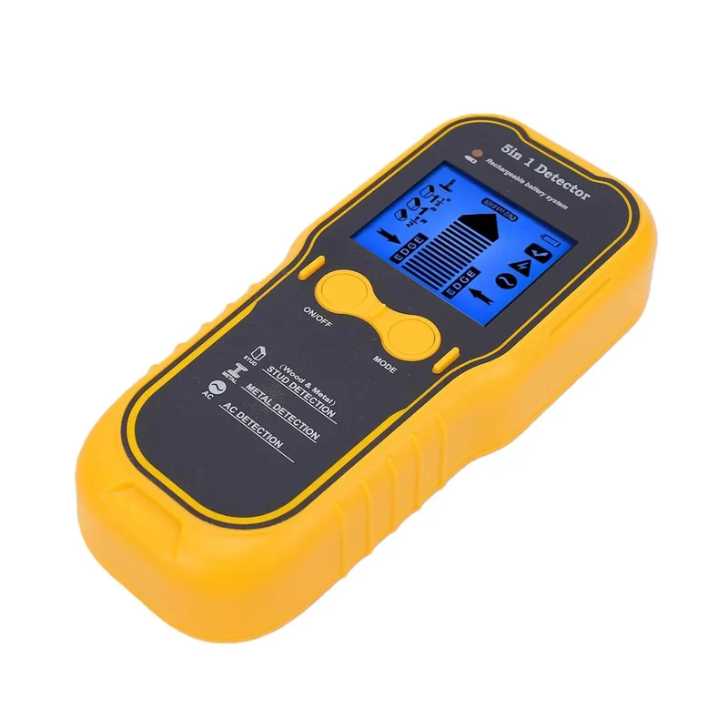 5 In 1 Wall Detector Stud Finder With Deep Target Scan And Metal Detection Plus Live Wire Ac Cable Warning Featuring Ultra High Sensitivity Sensor For Nailed It Precision Wherever You Mount And Turning Any DIY Task Into A Big Flex With Zero Sweat