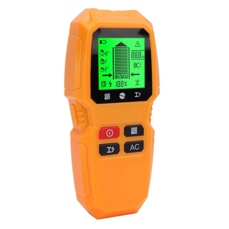 5 In 1 Wall Scanner And Stud Finder With Vivid Lcd Display For Cable Wire Wood Metal Detection Zero Guesswork No Sweat Diy Essential For Quick Repairs And Hassle Free Hanging