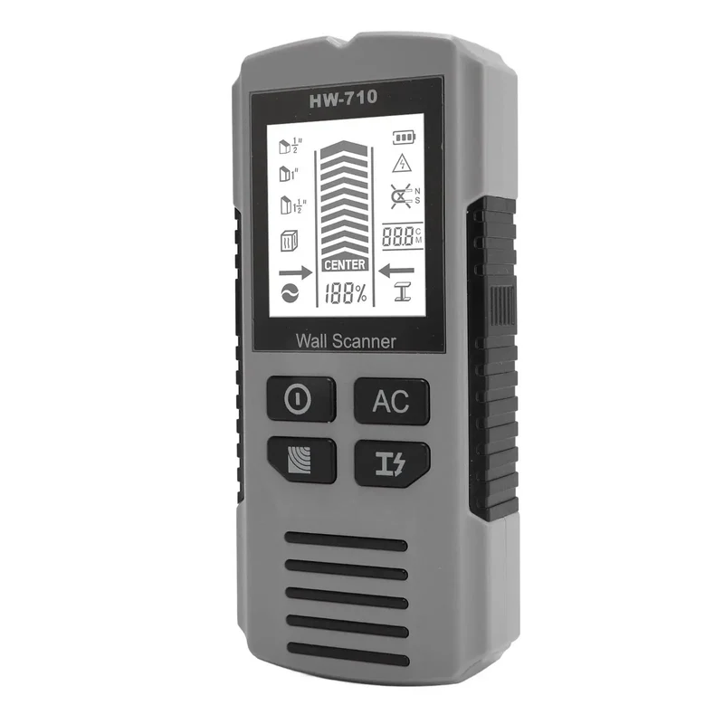 Heavy Duty Wall Scanner Stud Finder With Crystal Clear Lcd Screen And Rapid Depth Toggle To Snag Wood Or Metal Studs Straight Up Through Drywall Without The Sweat On Weekend Builds