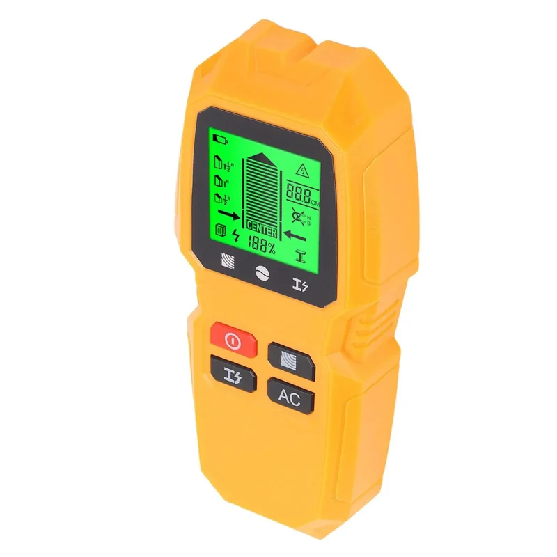 Sleek 5 In 1 Wall Scanner With Lcd Screen Finds Wood Metal Studs Live Ac Wires Joists And Beams Lightweight Tool Makes Hanging Frames Or Mounting Tvs A Breeze For Pros And Homeowners Who Want Accurate Detection Without The Headaches Every Project.