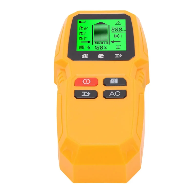 Sleek 5 In 1 Wall Scanner With Lcd Screen Finds Wood Metal Studs Live Ac Wires Joists And Beams Lightweight Tool Makes Hanging Frames Or Mounting Tvs A Breeze For Pros And Homeowners Who Want Accurate Detection Without The Headaches Every Project.