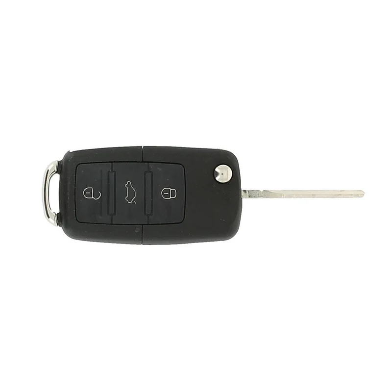 COQUE CLE ADAPTABLE VW 3 BOUTONS LAME FRAISEE RETRACTABLE 8MM