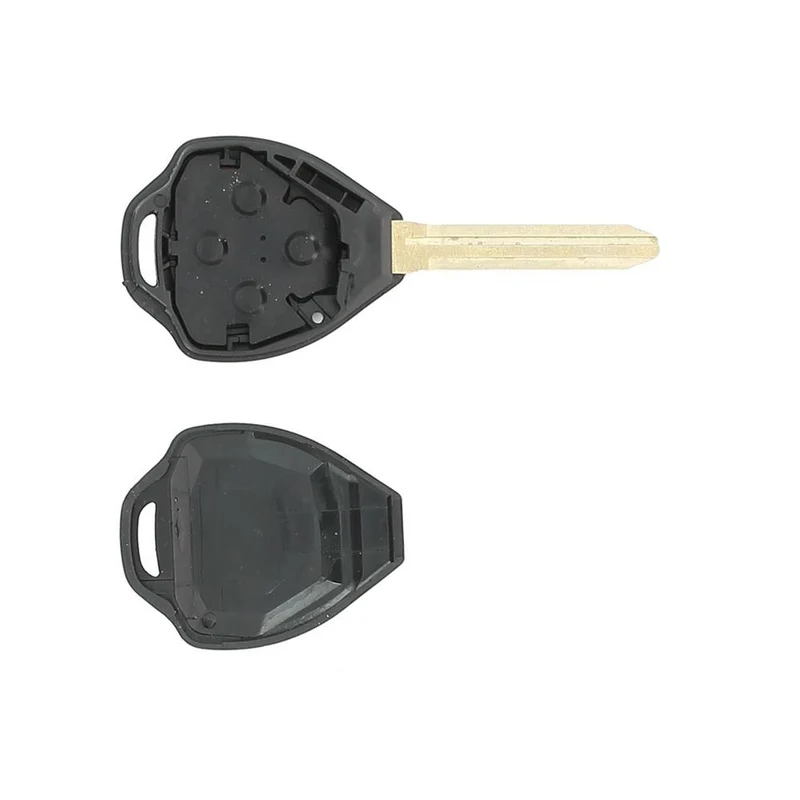COQUE CLE ADAPTABLE TOYOTA 4 BOUTONS LAME CRANTEE FIXE