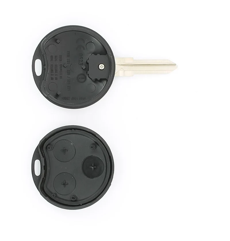 COQUE CLE ADAPTABLE SMART 3 BOUTONS LAME CRANTEE FIXE